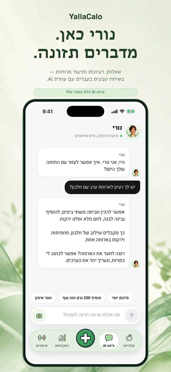 שיחה עם נורי, עוזרת התזונה
